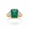 Emerald Diamond Cocktail Ring