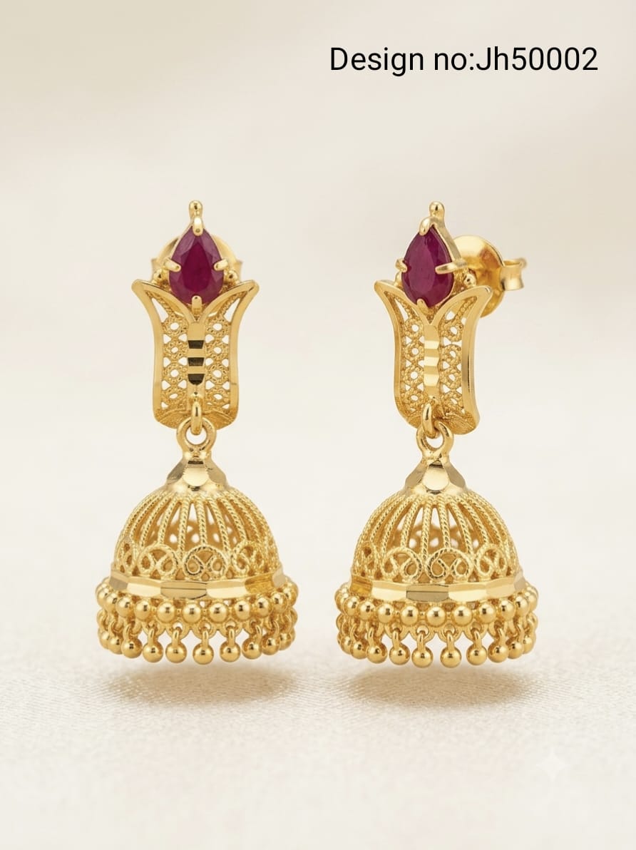 Micro Gold Jhumkha