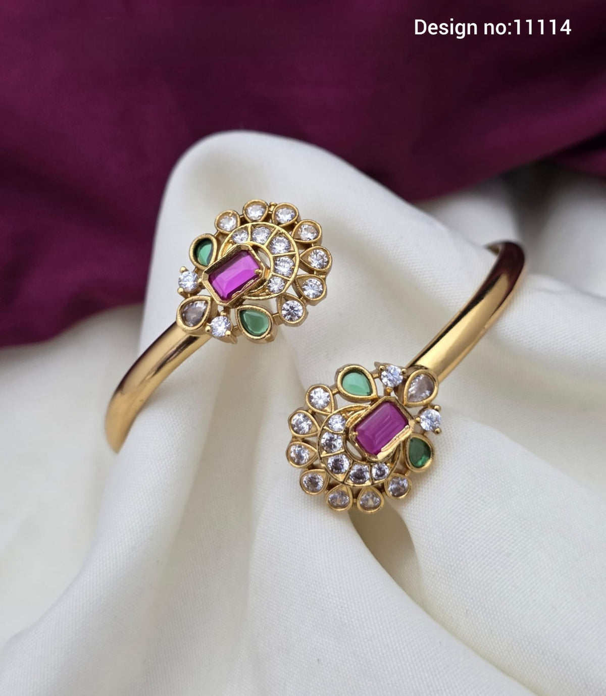 Gold Finish Openable Kada