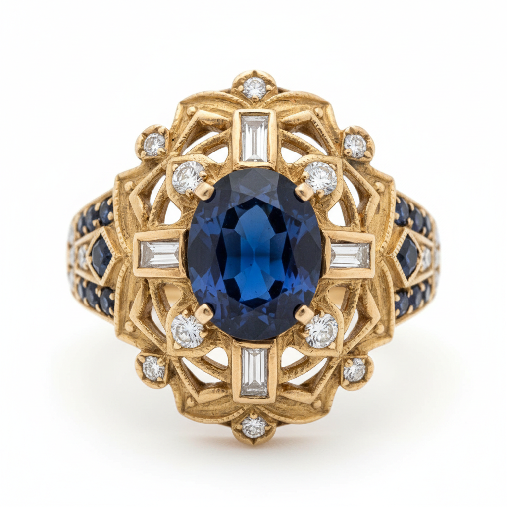Vintage Art Deco Sapphire Ring