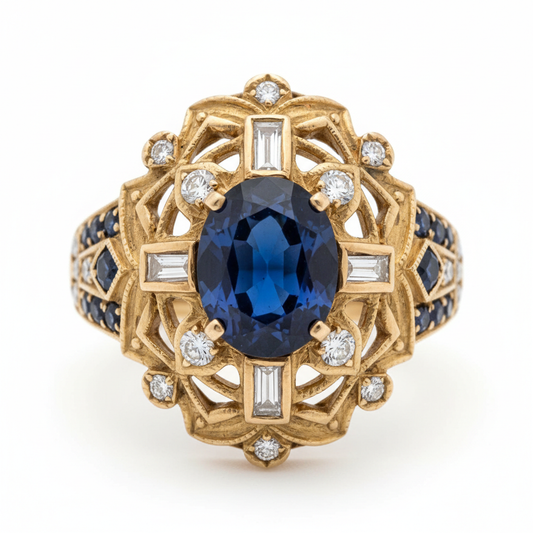 Vintage Art Deco Sapphire Ring