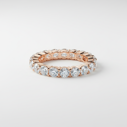 Rose Gold Diamond Eternity Band