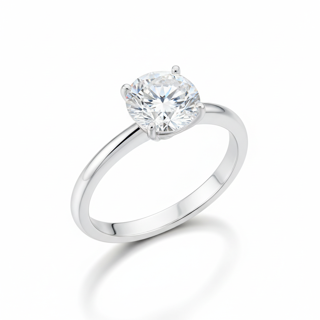 Solitaire Diamond Engagement Ring