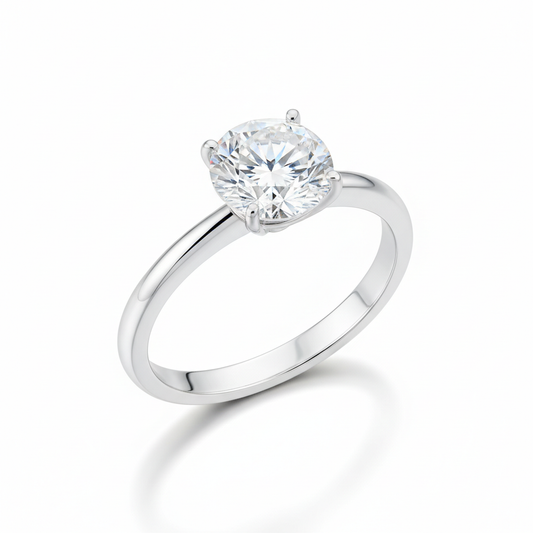 Solitaire Diamond Engagement Ring