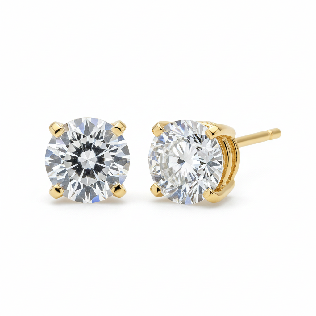 Diamond Stud Earrings